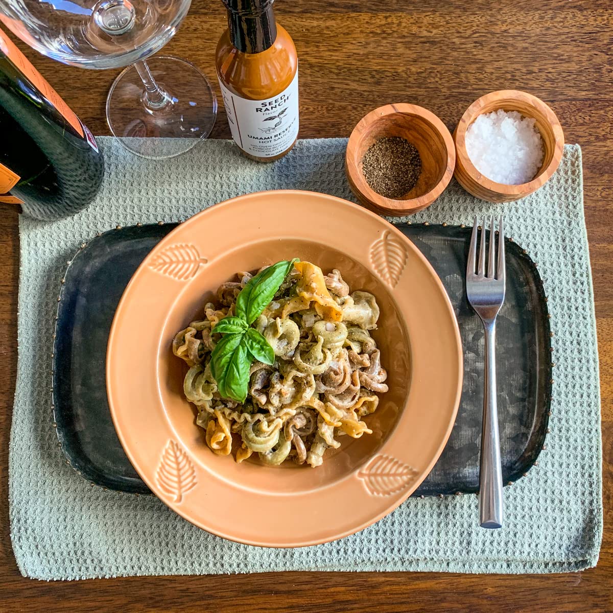 Seed Ranch Umami Reserve Hot Sauce - Spicy Flavor with Oven Dried Olives & Porcini Mushrooms - 5 Fl Oz - Vegan, Non-GMO, Gluten-Free