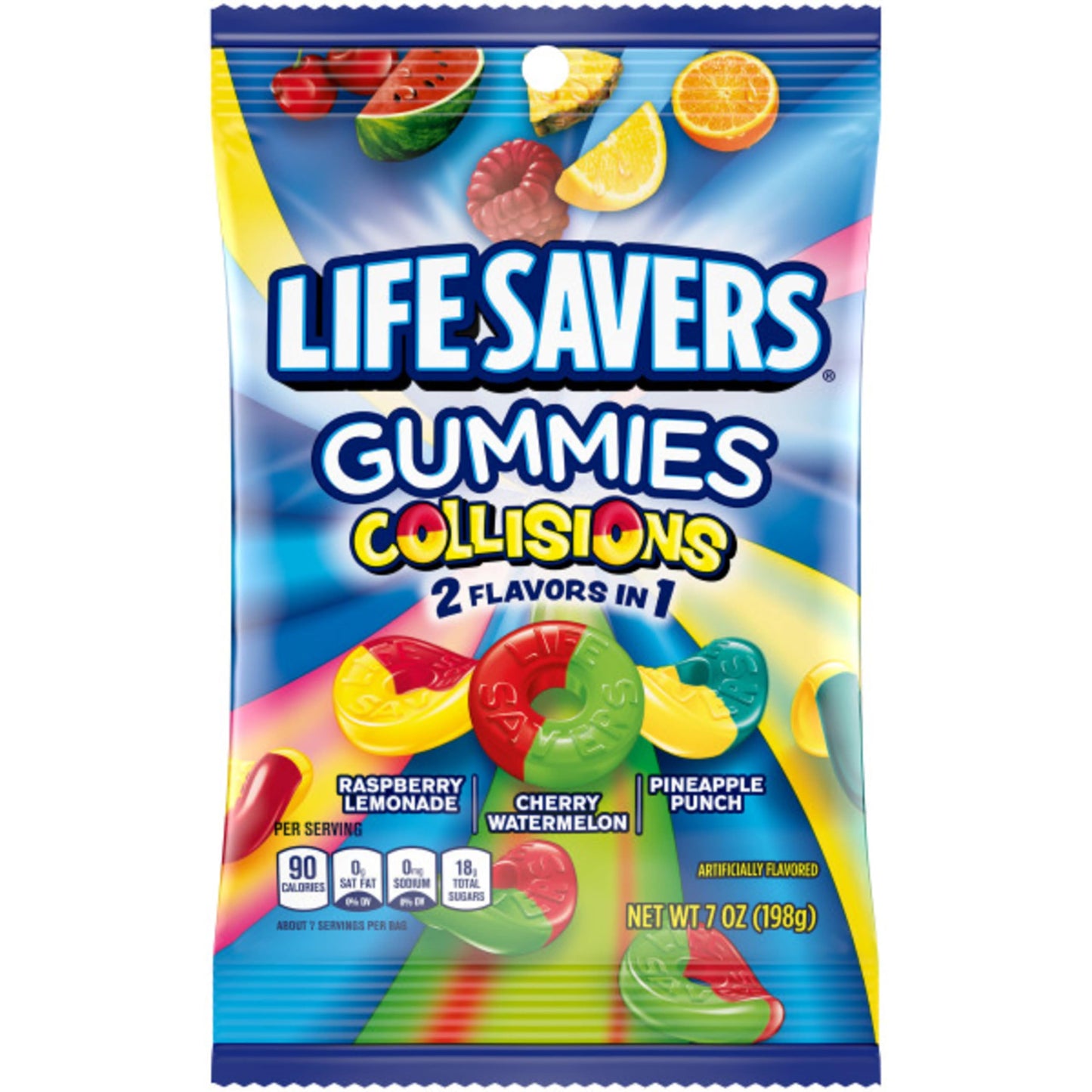 Life Savers Gummies Collisions Gummy Candy, 7 Oz Bag