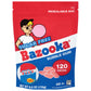 Bazooka Bubble Gum project pieces, Sugar-Free, 120 Ct, Pink Flavor, Resealable Bag, Model 20305