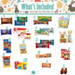 Easter Snack Box (112 Count) Filled With Candy, Snacks, Treats And Plush Easter Bunny, Great Package For Family, Friends, Kids,