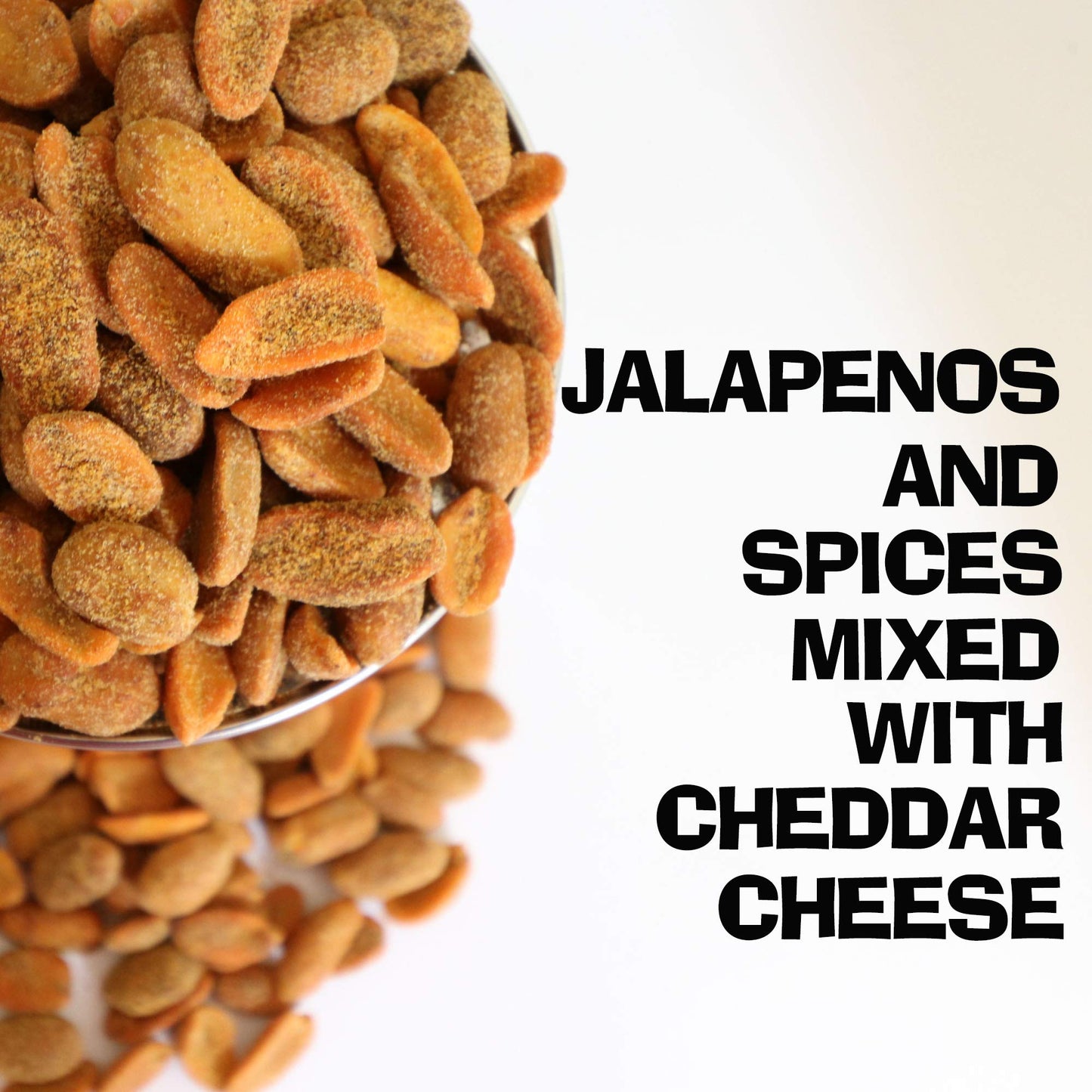 Spicy Jalapeno Cheddar Flavored Peanuts, Jalapeno Cheddar Peanuts Variety Pack 12 Ounce Can (Jalapeno Cheddar 3 Lb)