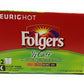 Folgers K Cups Half Caff Ground Coffee Pods, 12 Count, Pack of 1