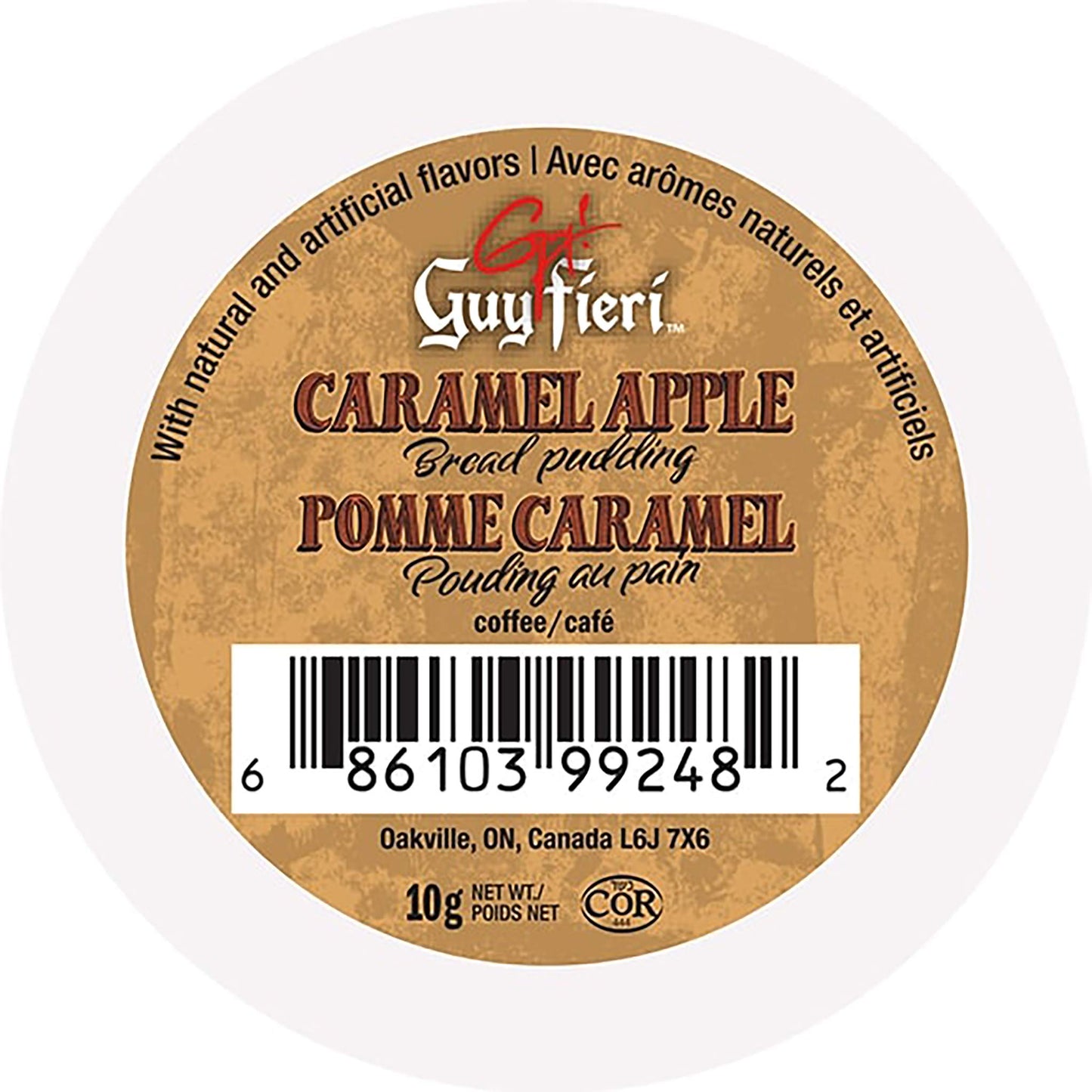 Guy Fieri Flavortown Coffee Pods, Medium Roast Caramel Apple Bread Pudding Flavor, 24 Count for Keurig K Cups