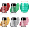5 Colors Christmas Edible Glitter Set, Edible Glitter for Drinks, Luster Dust Shimmer Powder for Cakes, Cocktails, Beverages, St