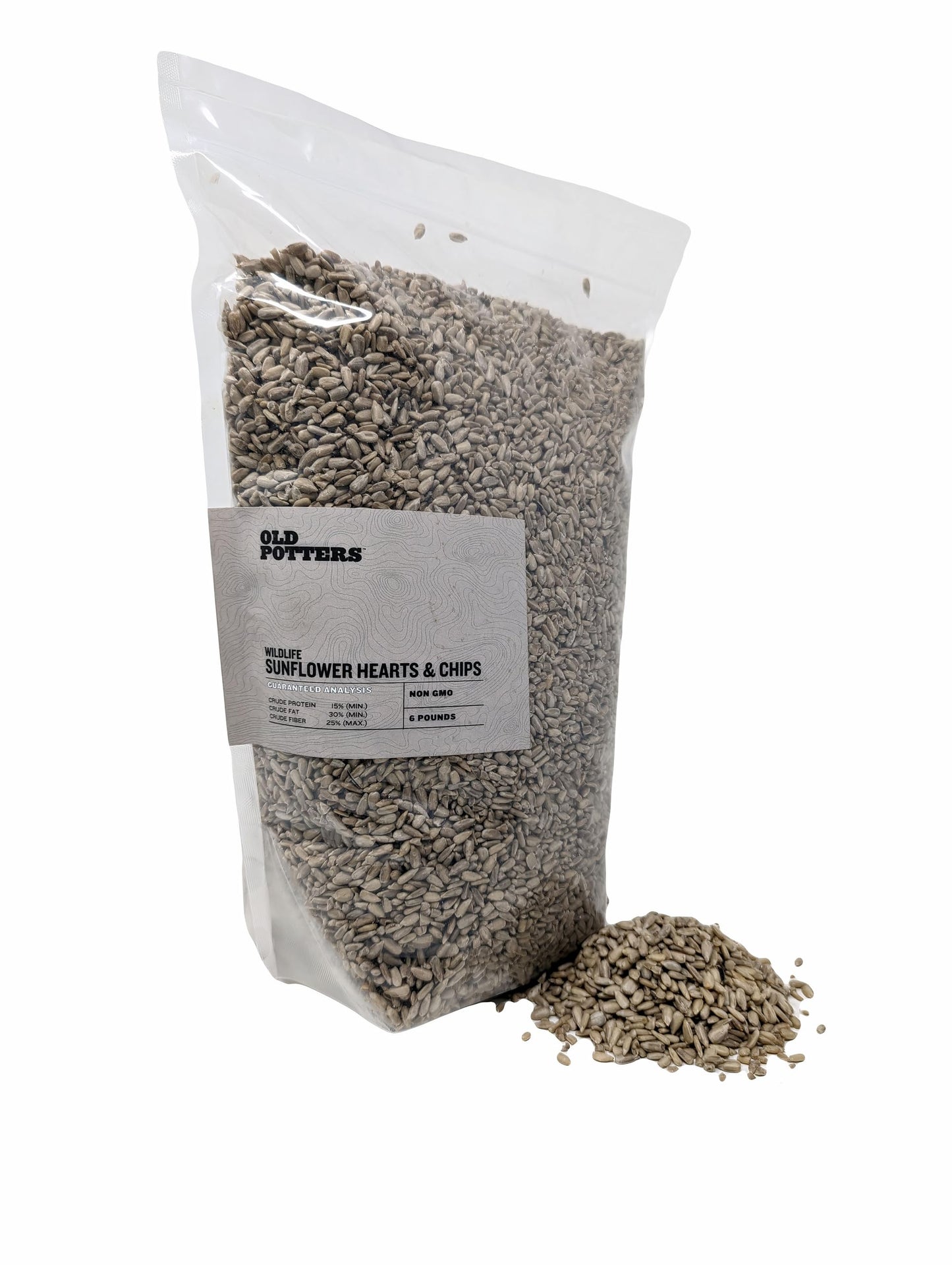 Old Potters Wildlife Sunflower Hearts & Chips, 6 Lbs