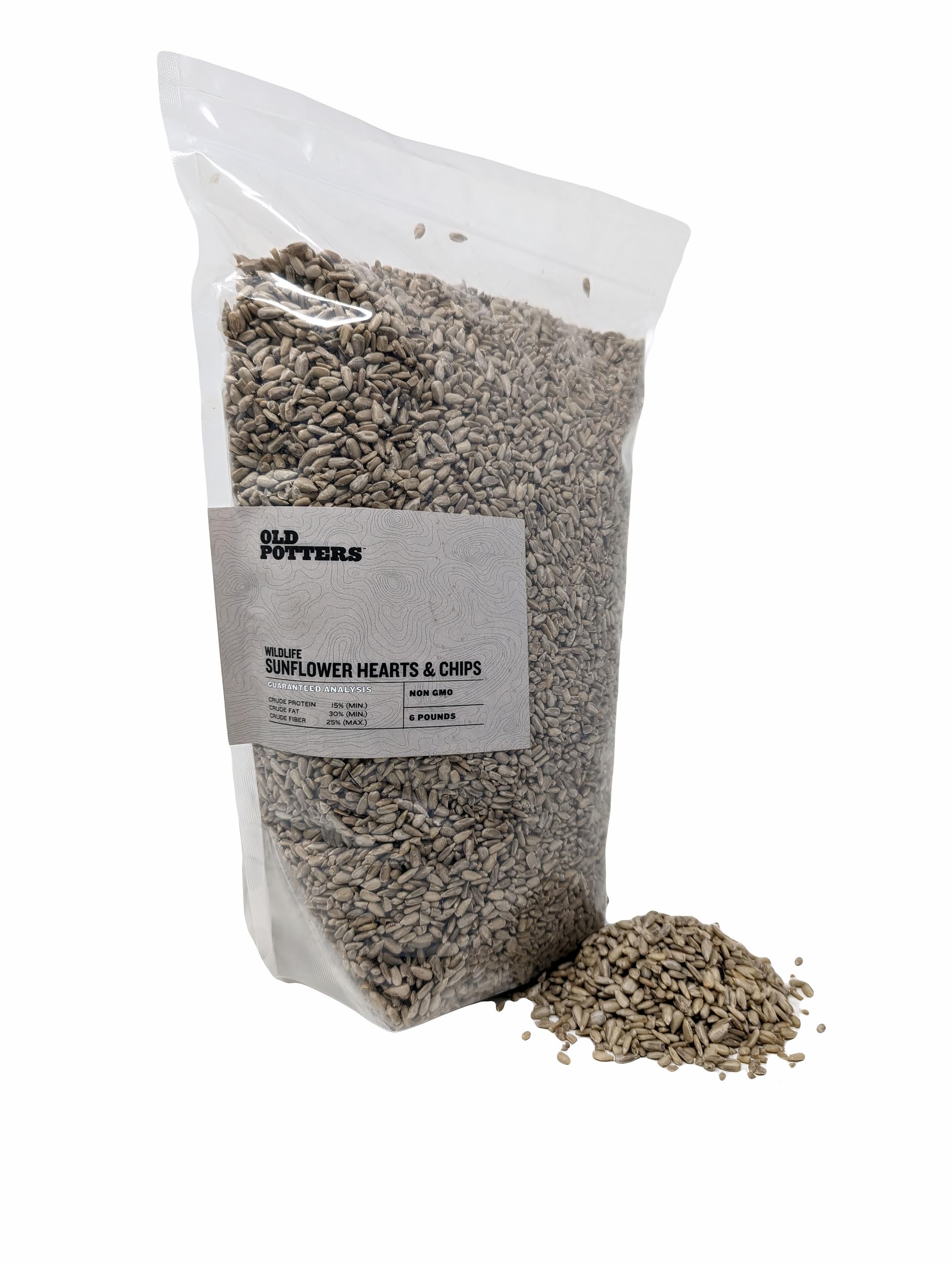 Old Potters Wildlife Sunflower Hearts & Chips, 6 Lbs