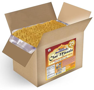 Rani Chat Masala (14 Spice Seasoning Salt) Tangy Indian Seasoning 400Oz (25Lbs) 11.36Kg Bulk Box ~ All Natural | No Msg | Vegan