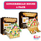 2 Pack Gingerbread Cookie House Kit - (12.75 Oz And 2 Lbs) - Easy To Decorate - Includes Everything Needed To Assemble And Decor