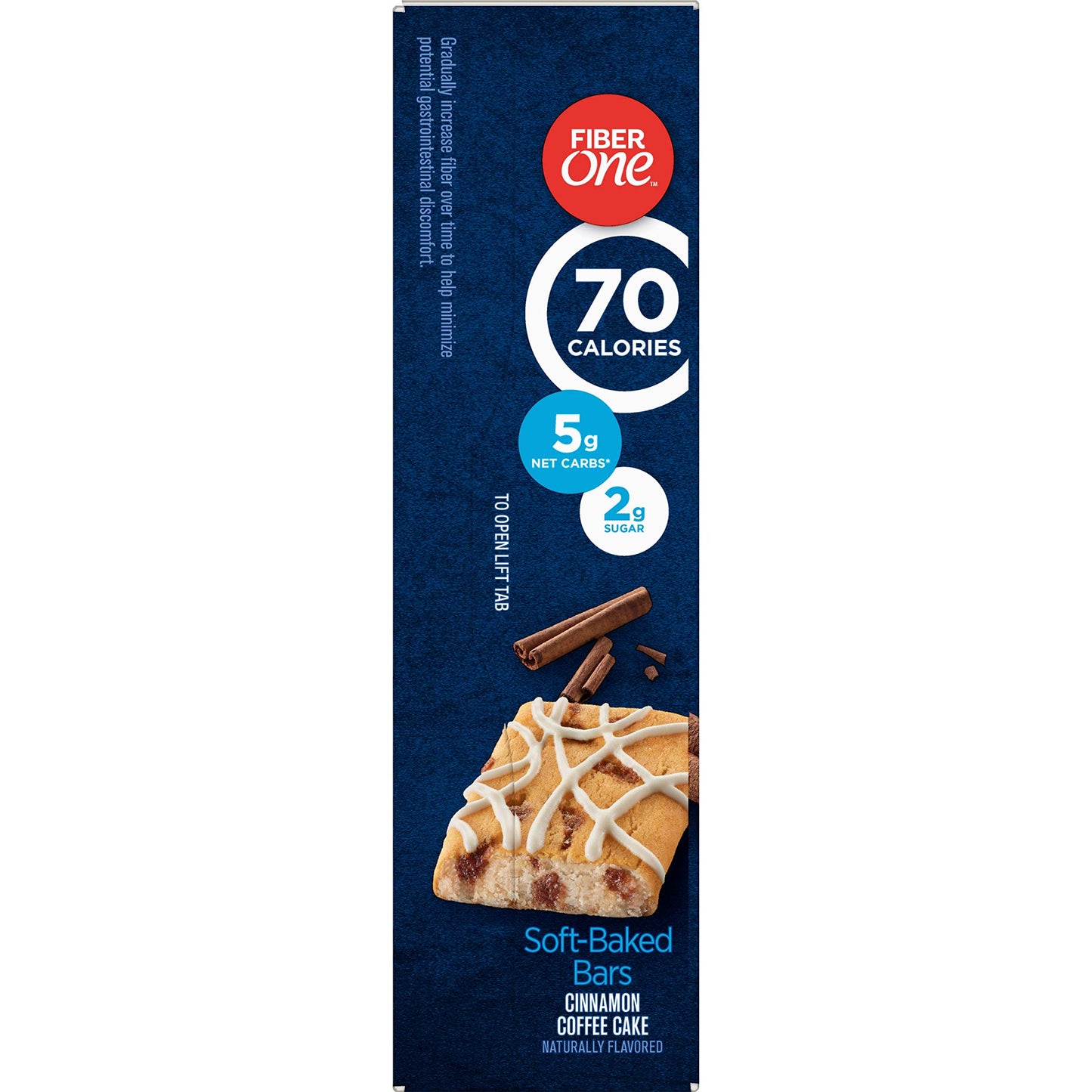 Fiber One 90 Calorie Soft-Baked Bar, Cinnamon Coffee Cake, 6 Fiber Bars, 5.34 Oz
