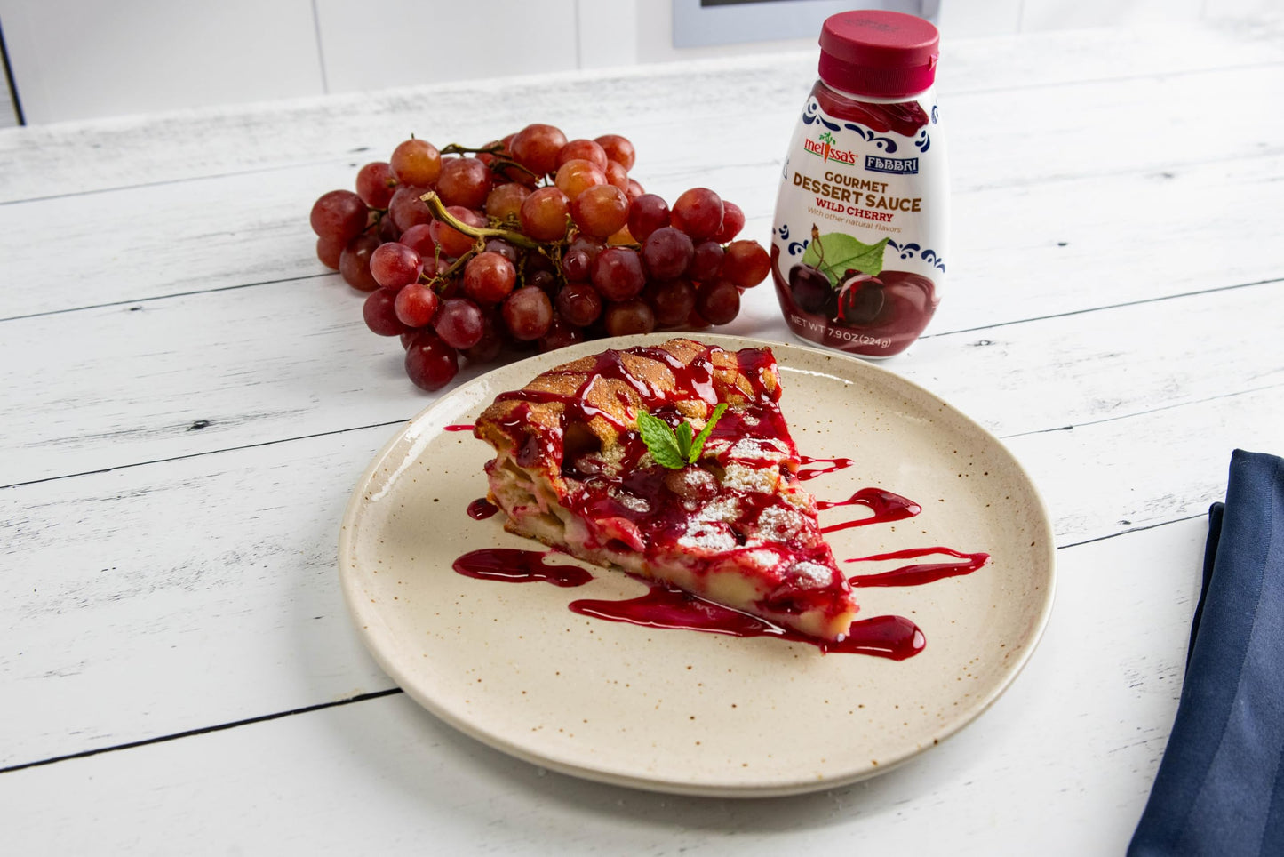 Fabbri Gourmet Dessert Sauce, Wild Cherry Flavor, Flavoring Sauce For Ice Cream, Desserts And Hot And Cold Beverages, Made In It