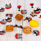 FOIMAS 60pcs Derby Party Appetizer Picks, Wood Toothpicks for Horse Race Decoration