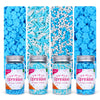 Blue Sprinkles Set, Edible Winter Sprinkles For Cake Decorating, White Nonpareils Sprinkles For Cupcake Toppers Baking Cookies I