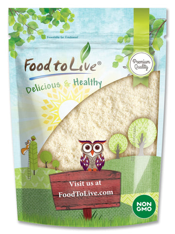 Food to Live - Blanched Almond Flour, 8 Ounces - Finely Milled, Raw, Vegan, Keto, Paleo, Kosher. Good Source of Fiber, Protein, 