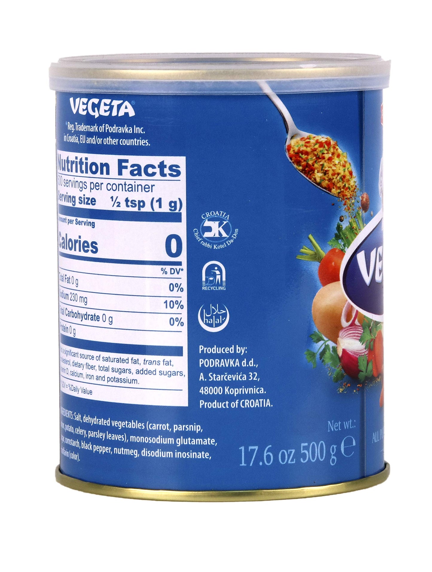 Vegeta Gourmet Seasoning Tin, 17.5 Oz.