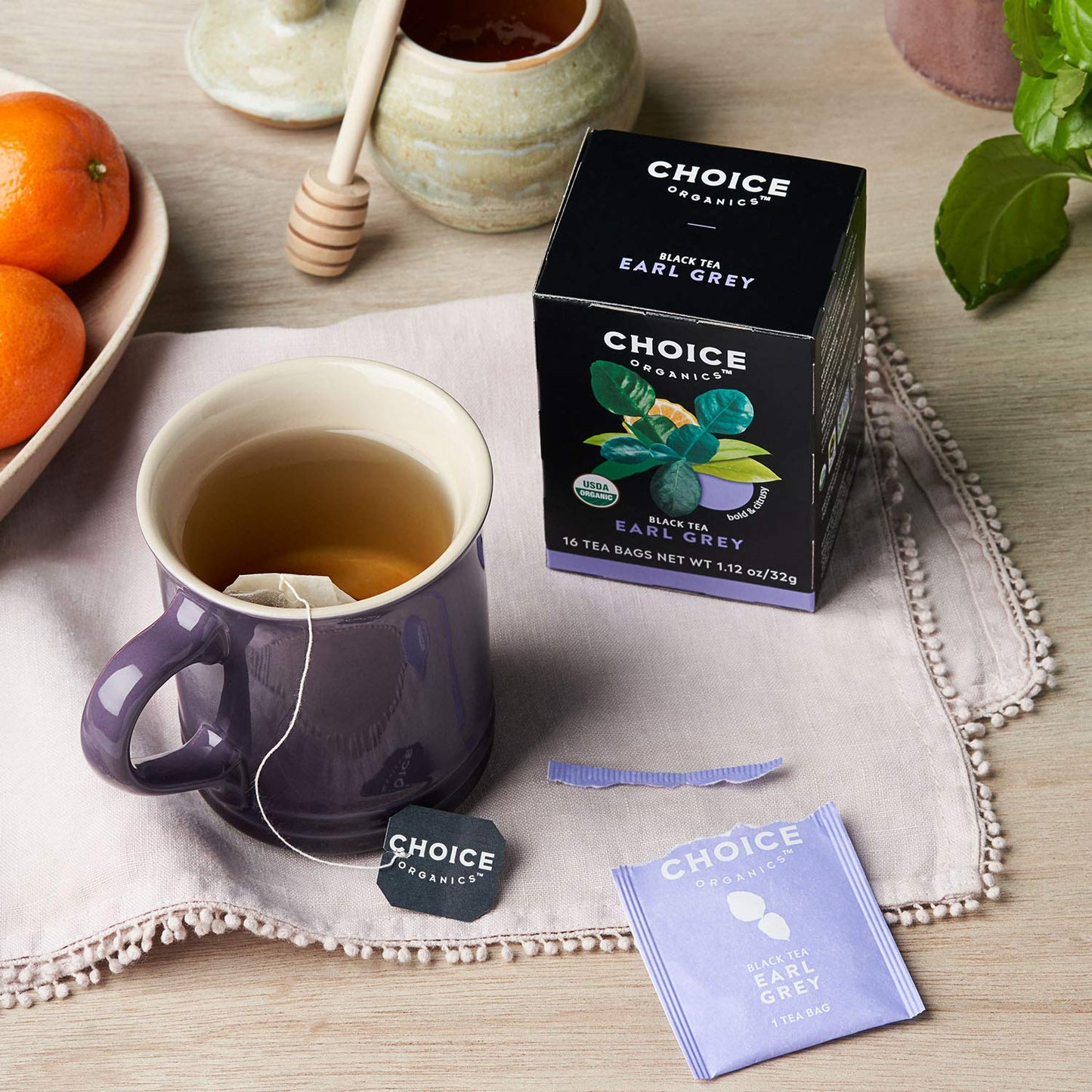 Choice Organics - Organic Black Tea Variety Pack Sampler (3 Pack) - Includes English Breakfast, Earl Grey, And Cocoa Mint Puerh
