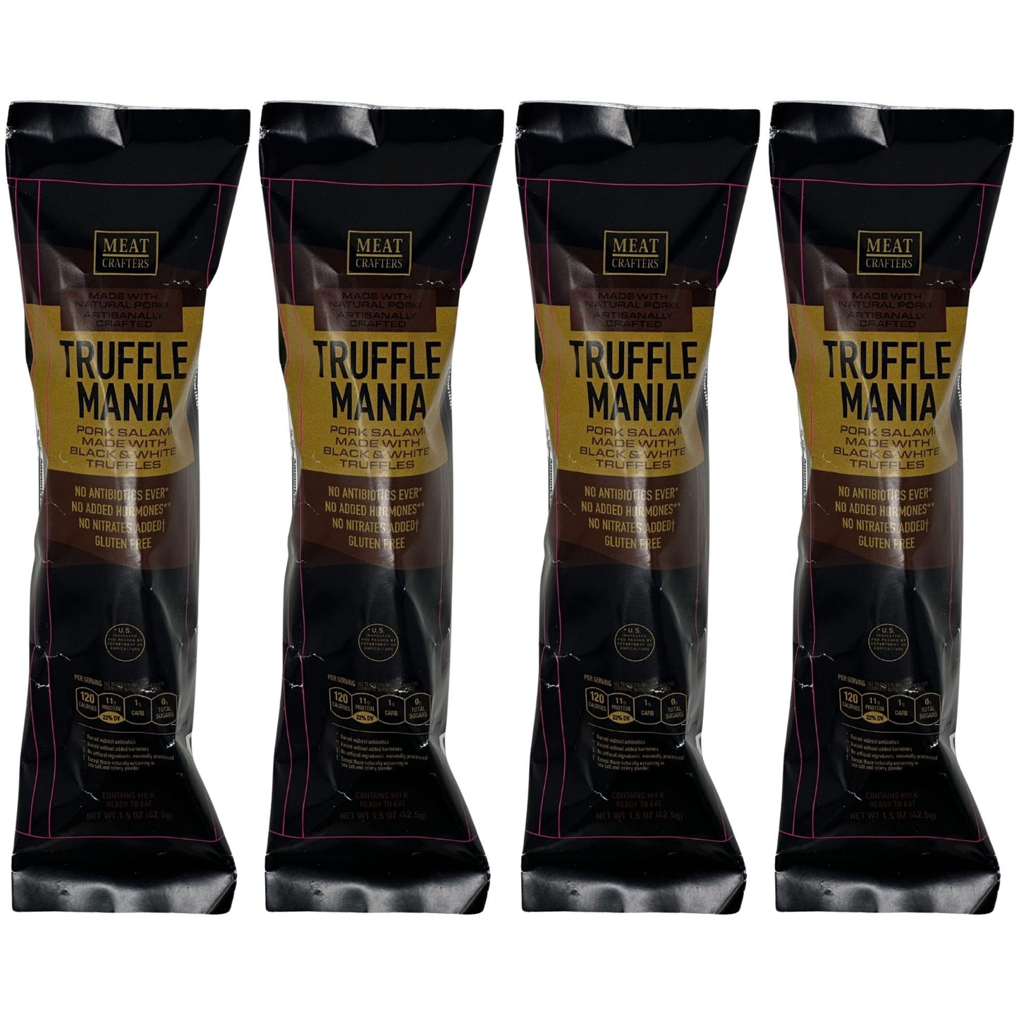 Meat Crafters Truffle Mania Dry Cured Meat, No Nitrites/Nitrates, Antibiotic Free, 5oz (4-Pack)