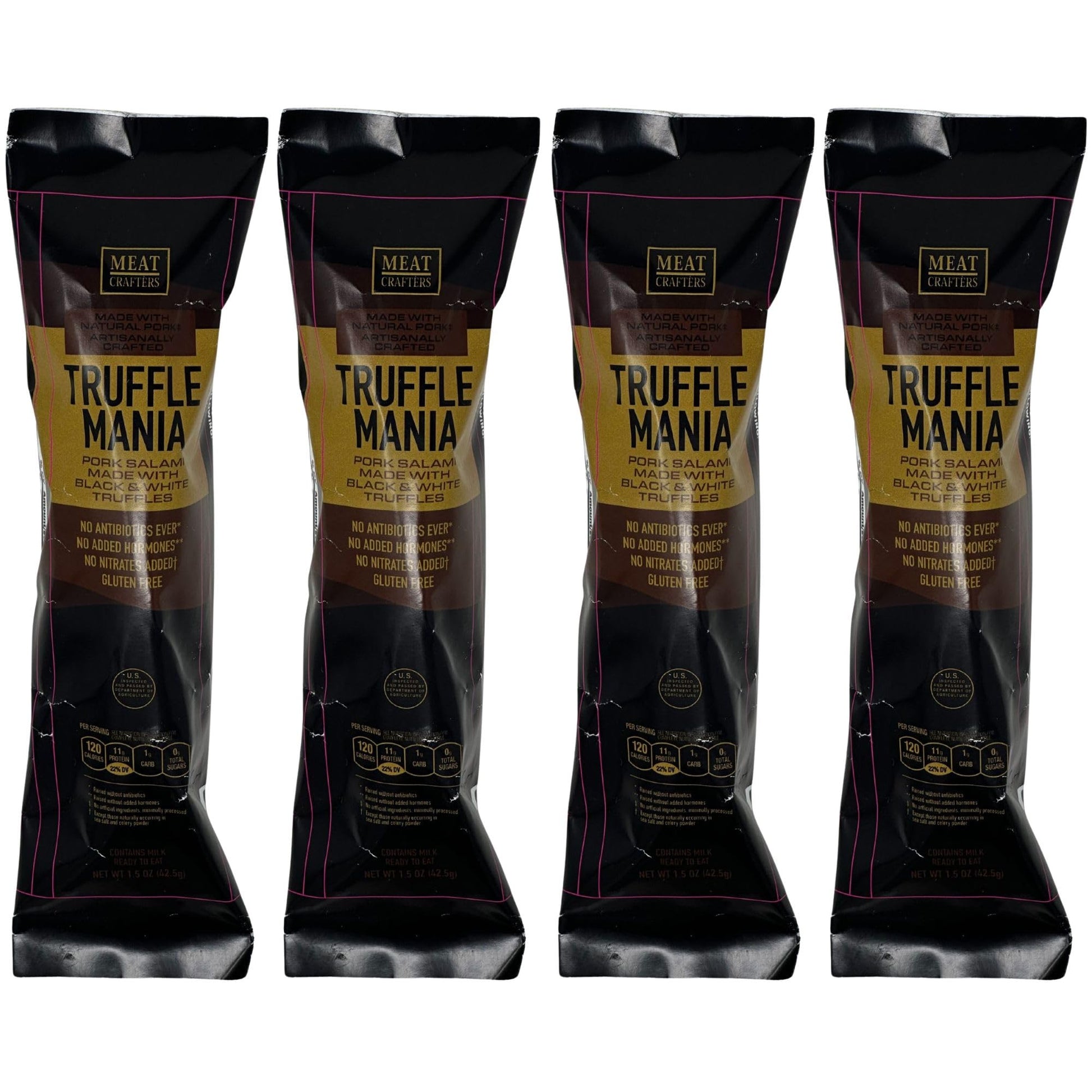 Meat Crafters Truffle Mania Dry Cured Meat, No Nitrites/Nitrates, Antibiotic Free, 5oz (4-Pack)