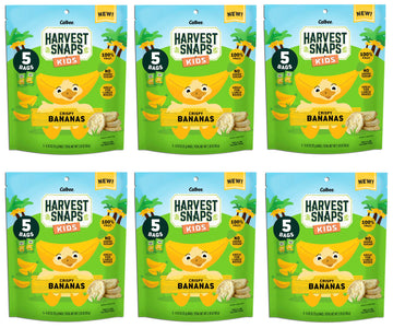 Harvest Snaps Kids Crispy Fruit Snack Bags (6 Pouches of 5 Snack Bags) (Crispy Bananas)