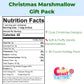 30 Count Christmas Marshmallow Gift Pack, Soft & Fluffy Vanilla Marshmallows, Festive Holiday  , Cute Snowman Packaging, Perfect For Gifting, Hot Chocolate, & Stocking Stuffers, 4.5 Oz 30 Count