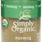 Simply Organic Ground Nutmeg, Certified Organic | 0.53 Oz | Myristica Fragrans Houtt.