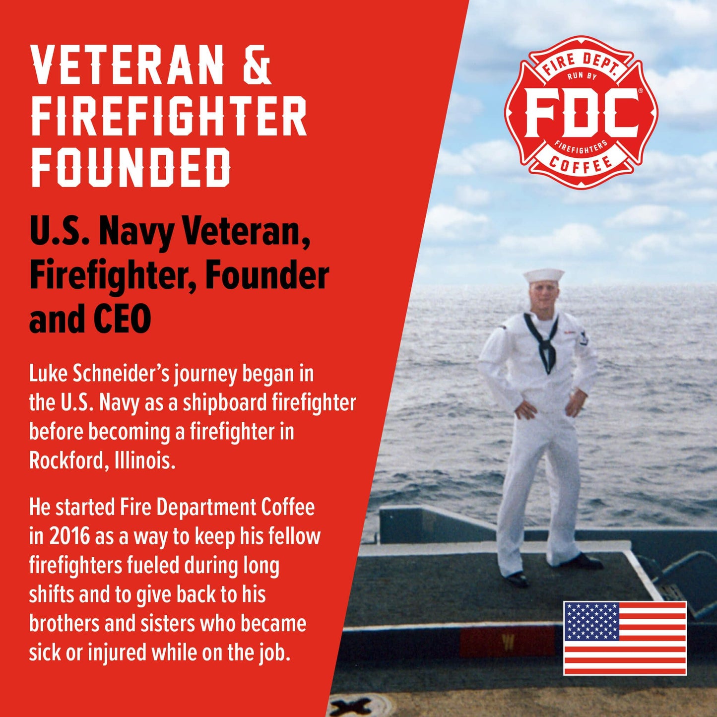 Fire Department Coffee Donut Shop Coffee Pods - Medium Roast - 24 Single Pods - Sweet & Smooth - Veteran Owned