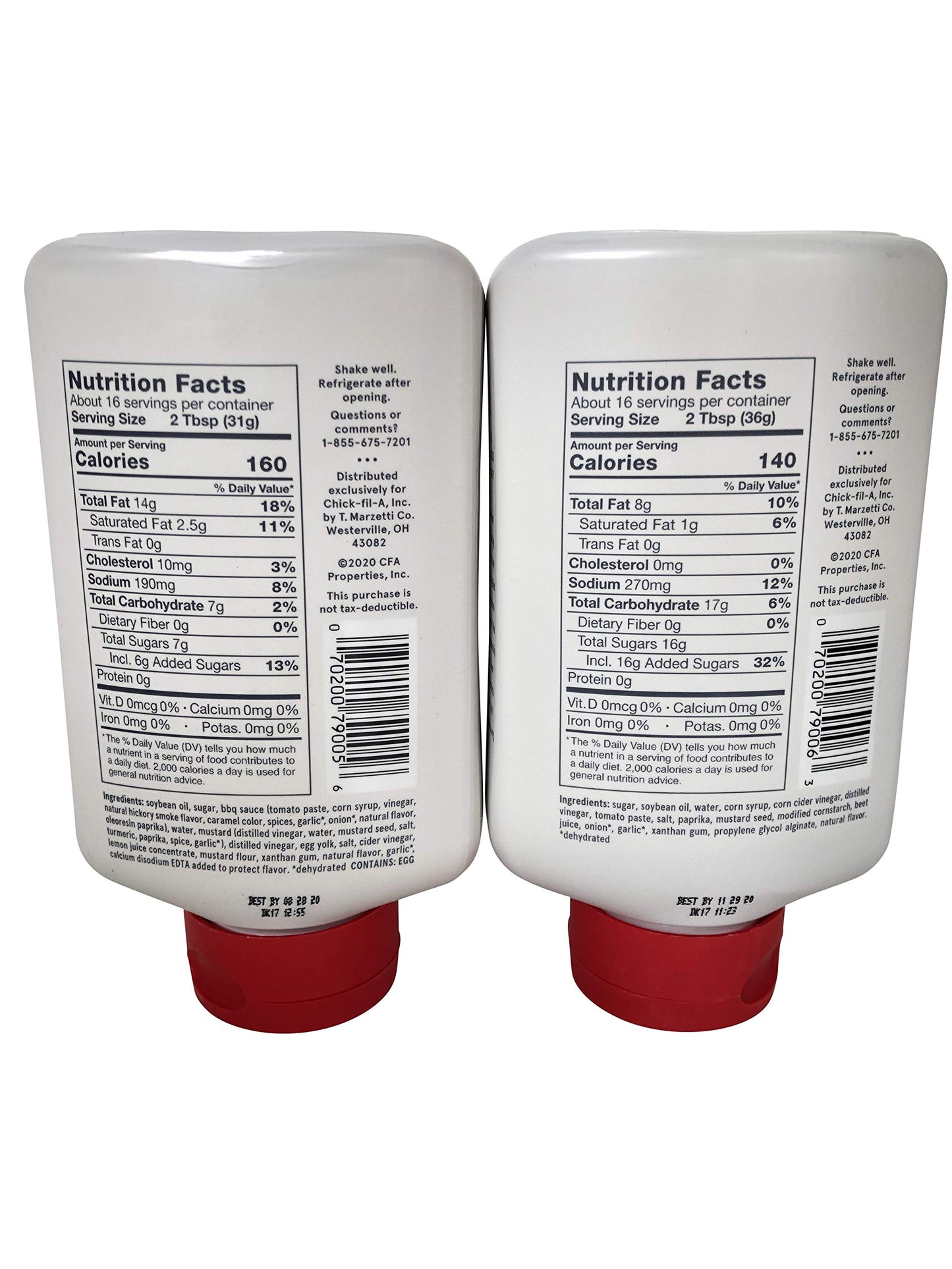 Chick-Fil-A Sauce Bundle -- Chick-Fil-A Sauce And Polynesian Sauce -- 16 Ounces Each