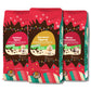 Crazy Cups Decaf Flavored Holiday Ground Coffee Variety Pack, Includes Decaffeinated Holiday Spice, White Christmas, Caramel Eggnog In 10 Oz Bags, 3 Pack