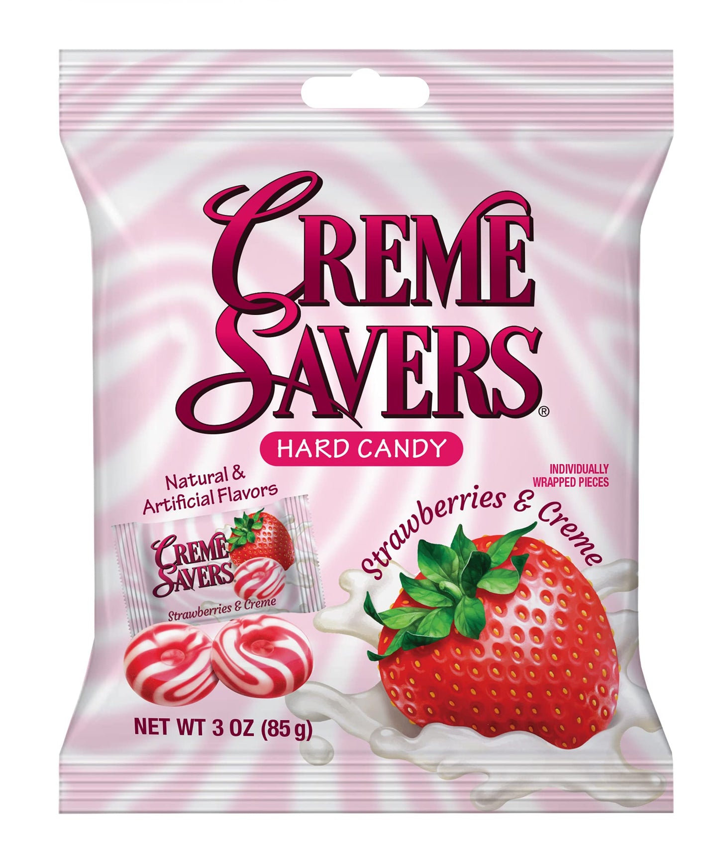 Creme Savers Strawberries And Creme And Orange And Creme Hard Candy | The Taste Of Fresh Strawberries And Fresh Orange Swirled I