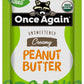 Once Again Organic creamy Peanut Butter - 1.15oz Squeeze Packs 10 count - Salt Free Unsweetened - USDA Organic gluten Free certi