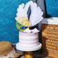 Chunful 51 Pieces Angel Cake Topper White Angel Cupcake Toppers Baby Angel Cake Topper Wafer Cupcake Toppers Cake Decoration For