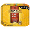 Twinings Earl Grey Black Tea Individually Wrapped Bags, 50 Count (Pack of 6), Flavoured with Citrus and Bergamot, Caffeinated, E