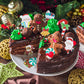 Gersoniel 150 Pieces Edible Christmas Cake Decorations Cupcake Topper Edible Christmas Wafer Stand Up Discs Birthday Cake Cupcak
