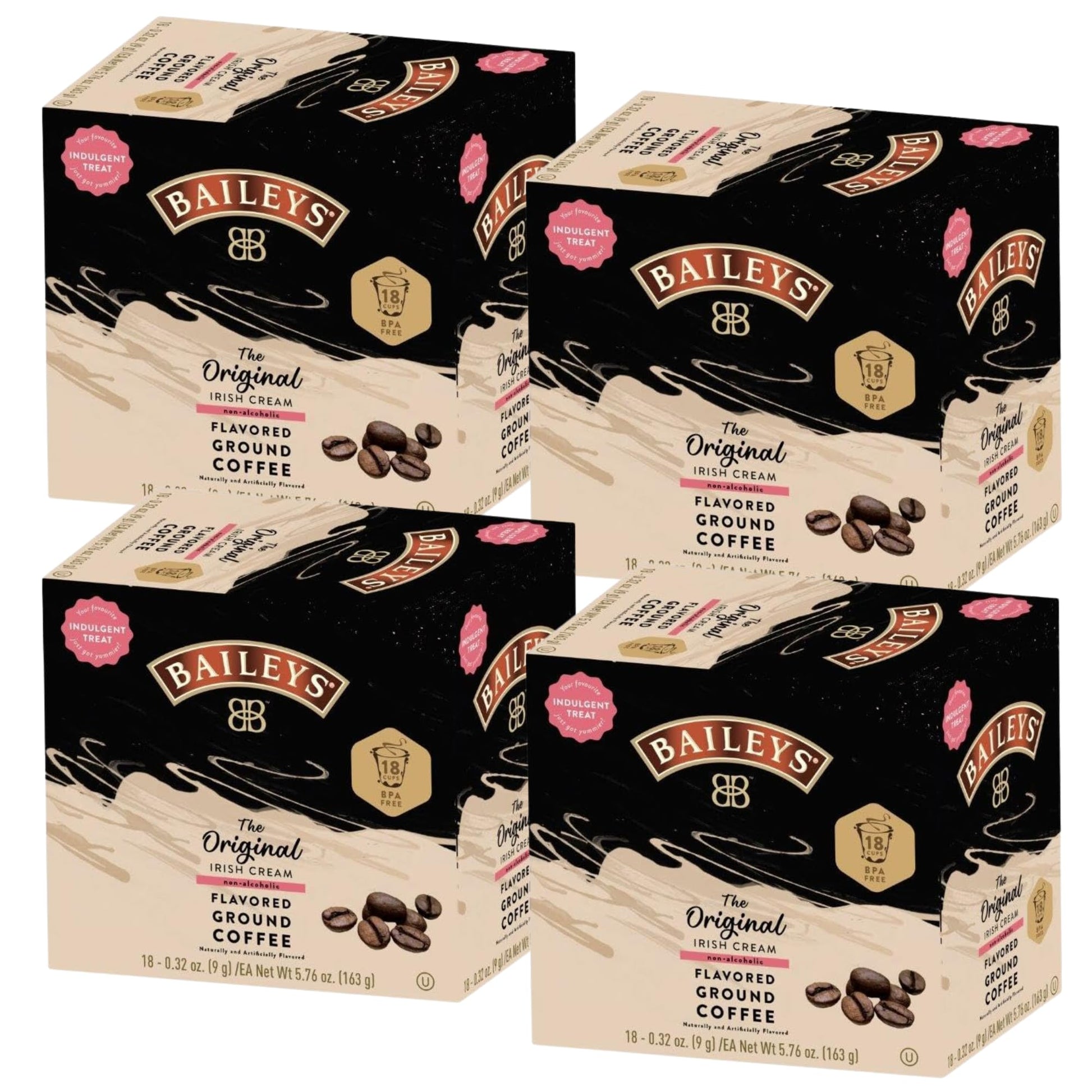 Baileys Coffee  Original Irish Cream Flavored Single Serve Coffee Cups (for Keurig K-Cup malt-inspired) - 72 Count
