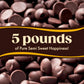 Hershys Semi Sweet Baking Chocolate Chips 5 Pounds - Perfect For Confections, Toppings & Baking Products, Chocolate Chips, Choco