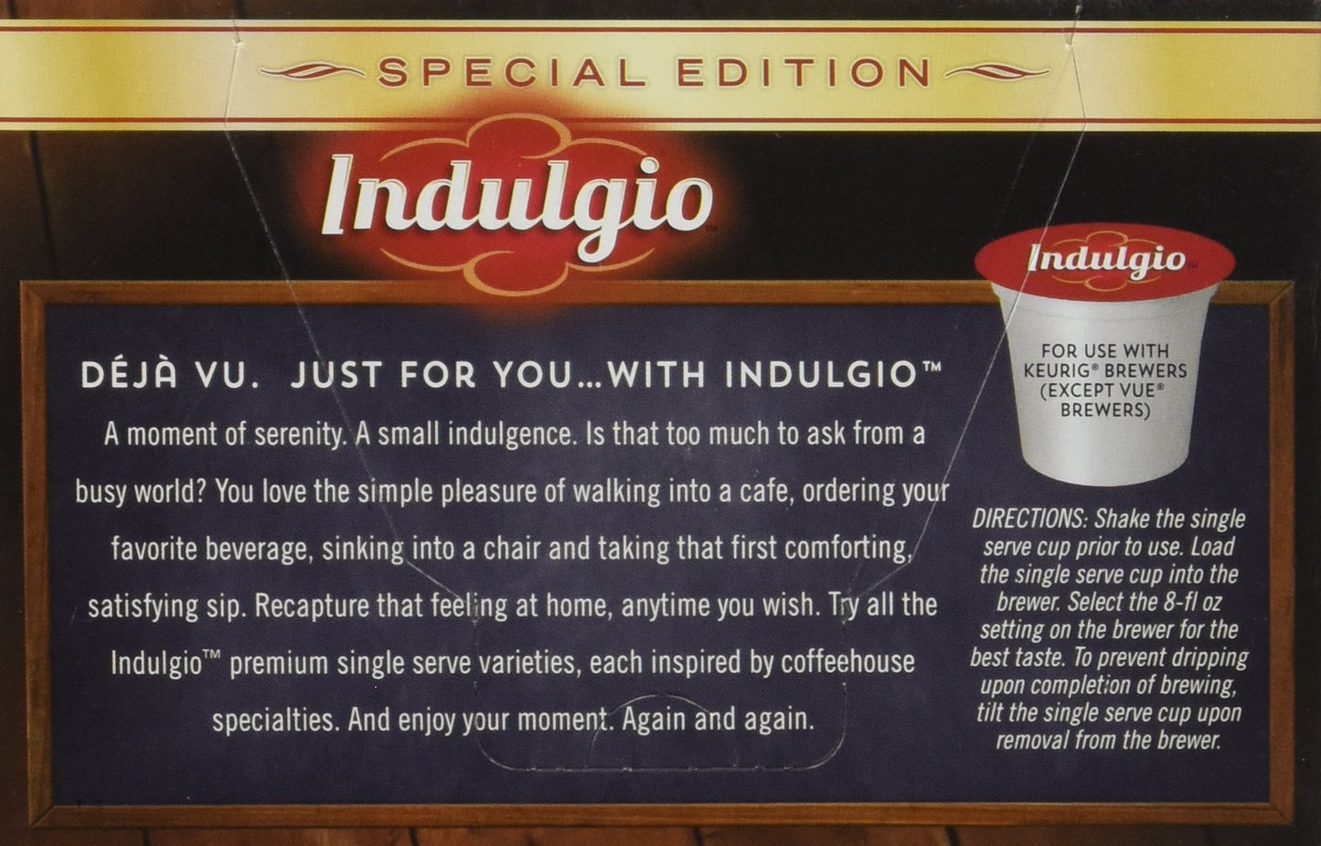 Indulgio Cappuccino Sweet & Salty Caramel 12-Count Single Serve Cups FG013736