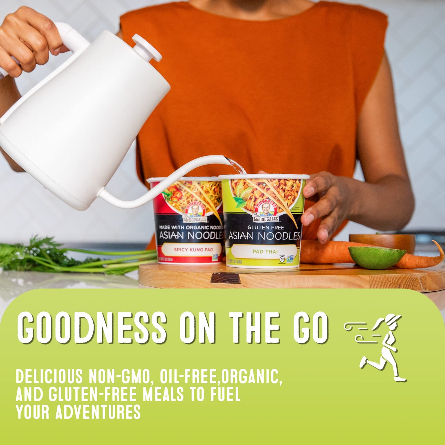 Dr. Mcdougall'S Pad Thai Noodles - Asian Noodles - Gluten Free And Vegan Ramen Noodles - Instant Ramen Noodle Cups - Vegetarian