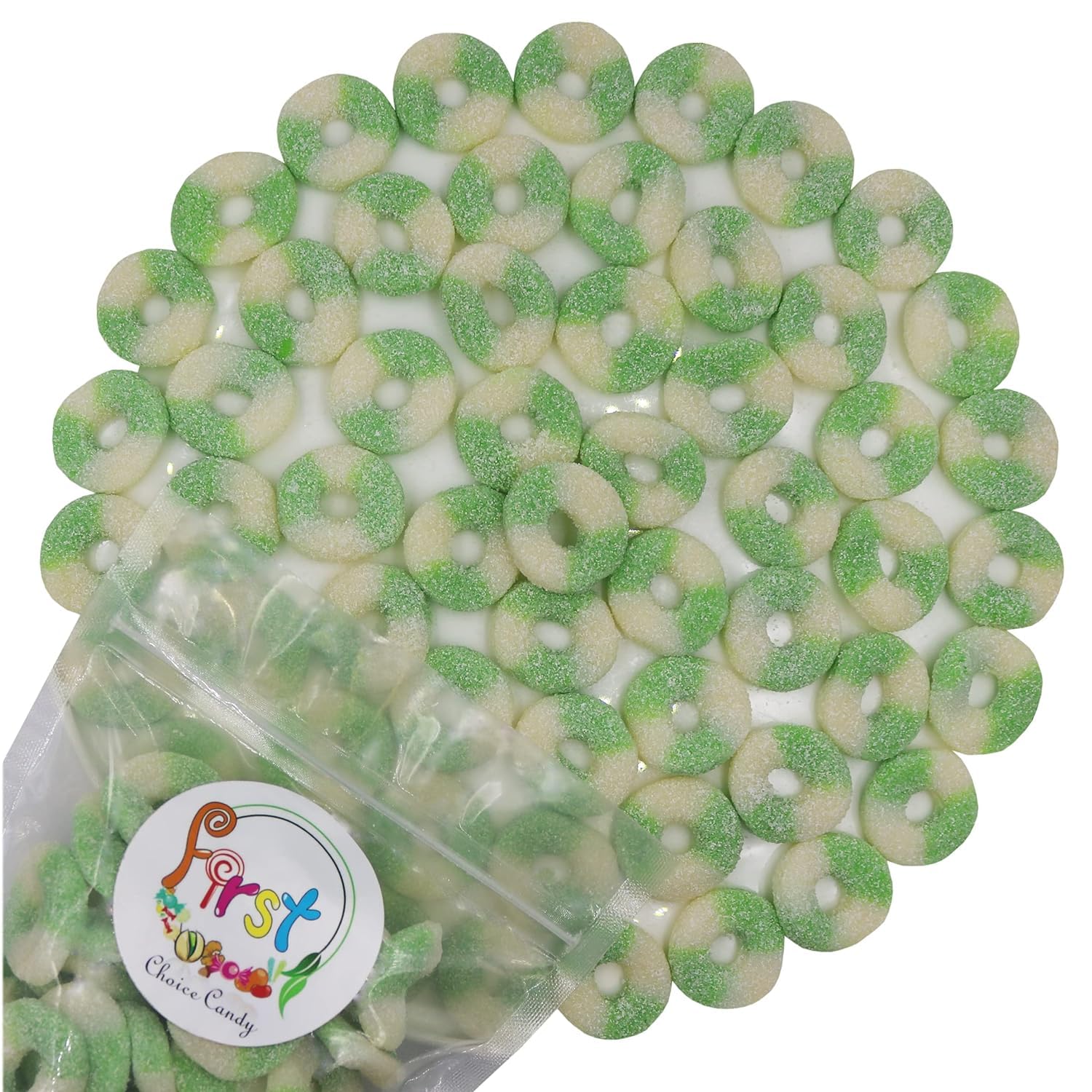 FirstChoiceCandy Gummy Rings (Sour Mini Watermelon, 4.5 Pound (Pack of 1))