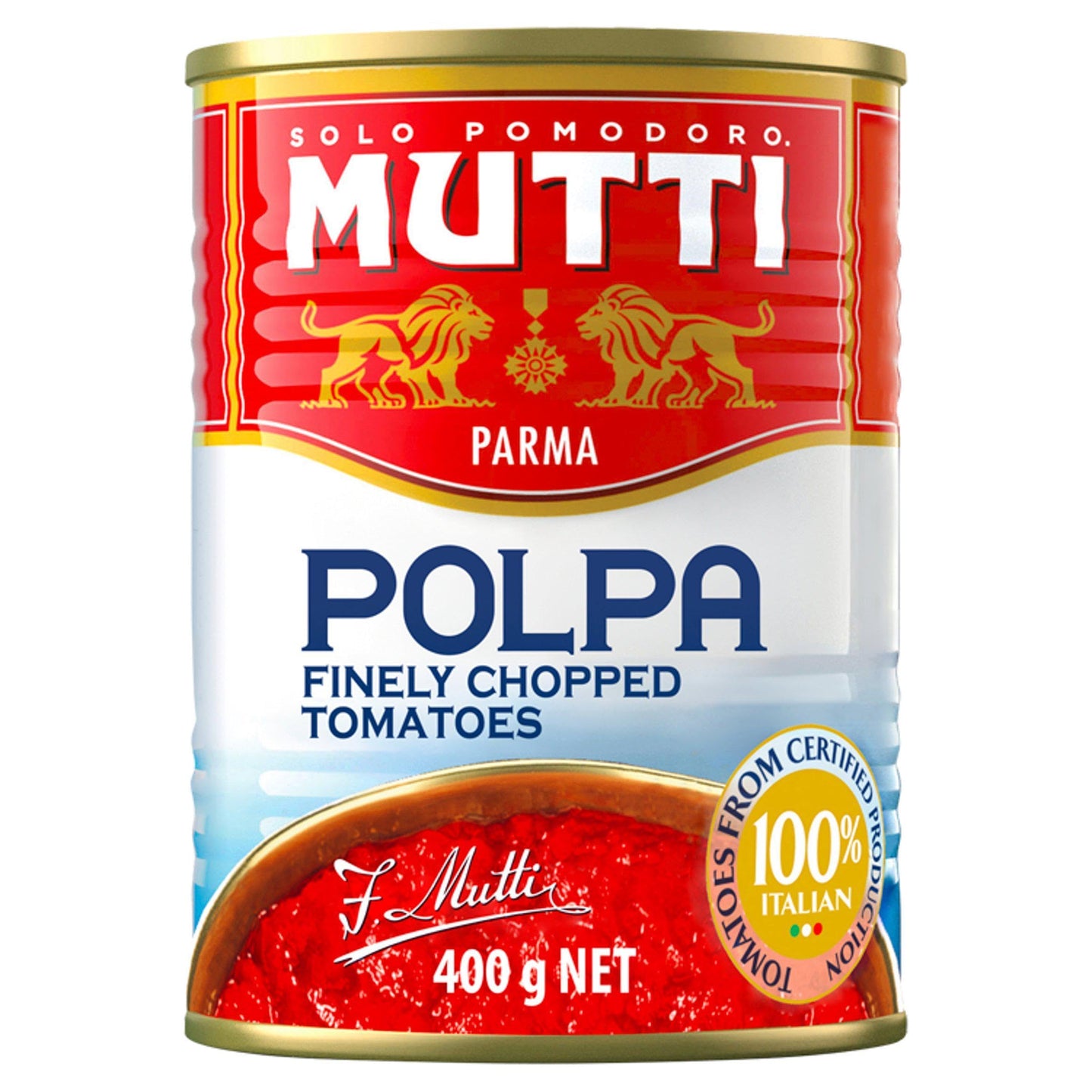 Mutti Crushed Tomatoes (Polpa), 14 oz. | 12 Pack | Italys #1 Brand of Tomatoes | Fresh Taste for Cooking | Canned Tomatoes | Veg