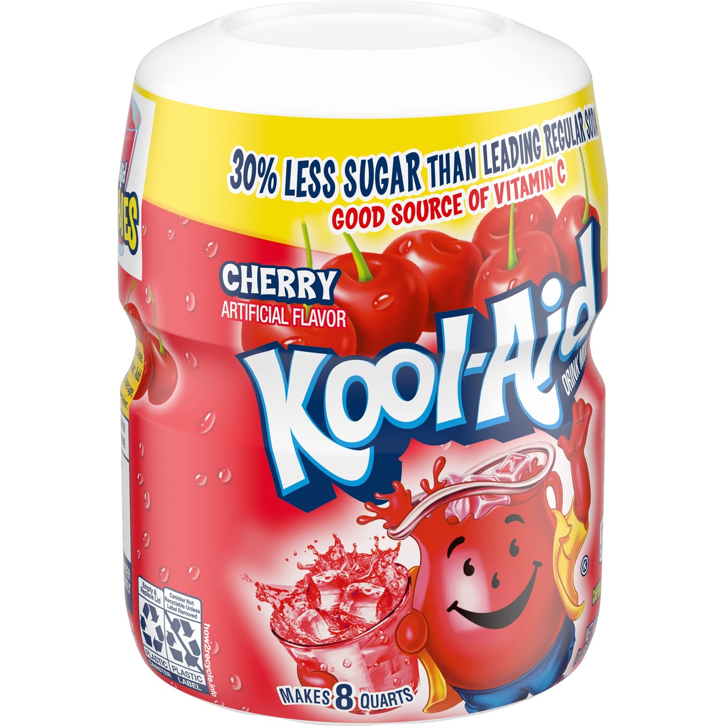 Kool-Aid Cherry Drink Mix, 19oz (Pack of 2), 1.18 Pound Total, Model 043000953532