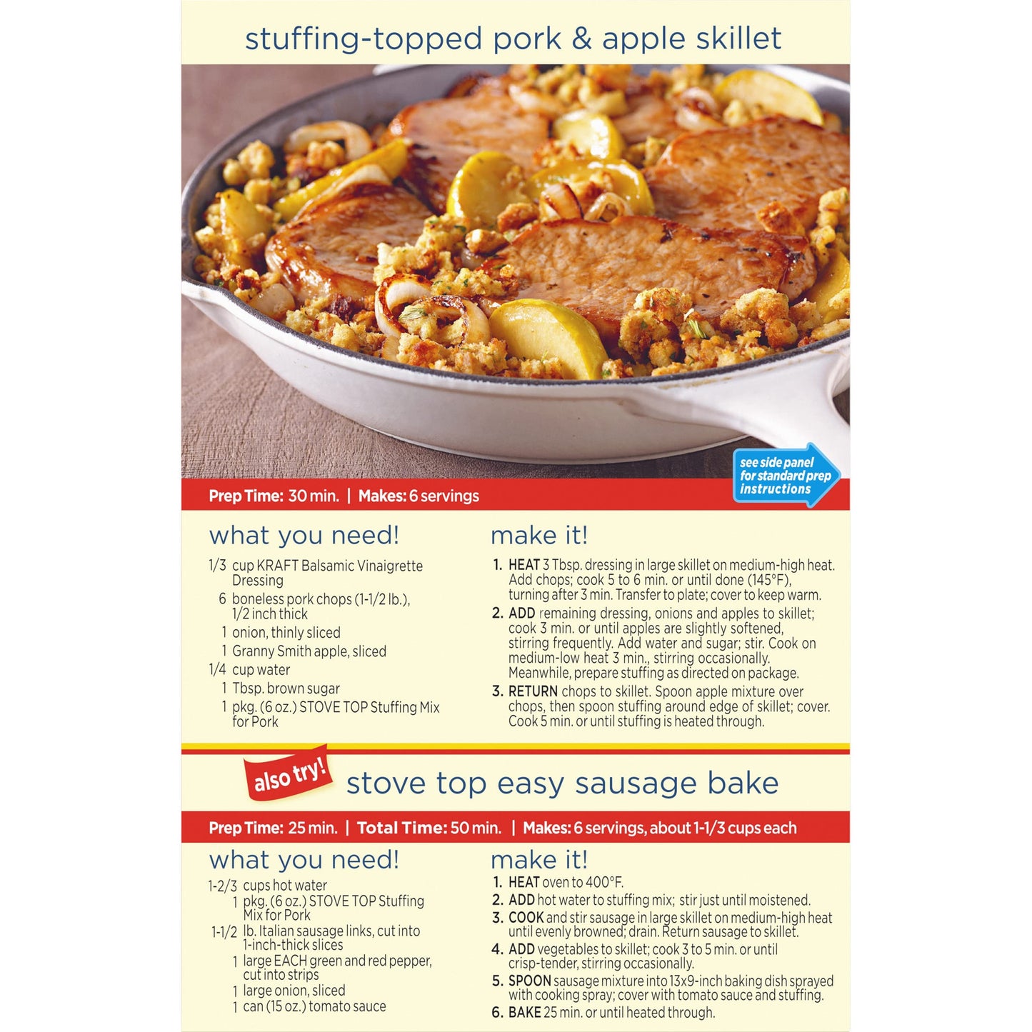 Stove Top Stuffing Mix For Pork (6 Oz Box)