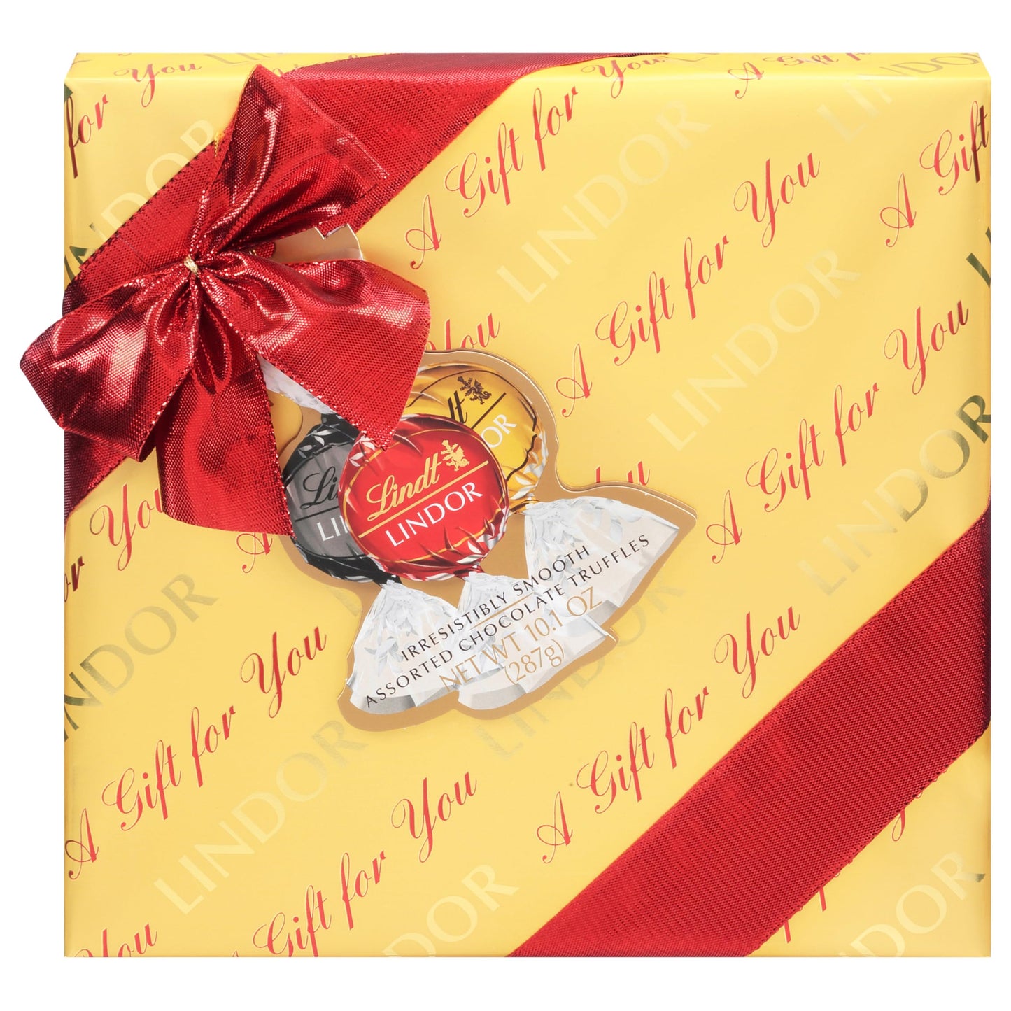 Lindt LINDOR Holiday Assorted Chocolate Candy Truffles Wrapped Gift Box  Assorted Chocolate Candy with Smooth  Melting Truffle Center  10.1 oz.