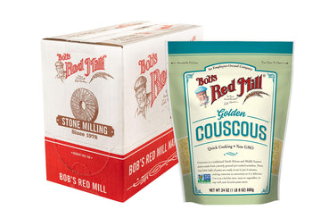 Bob's Red Mill Golden Couscous, 24oz (Pack of 4) - Non GMO, Vegan, Moroccan-Style,Kosher