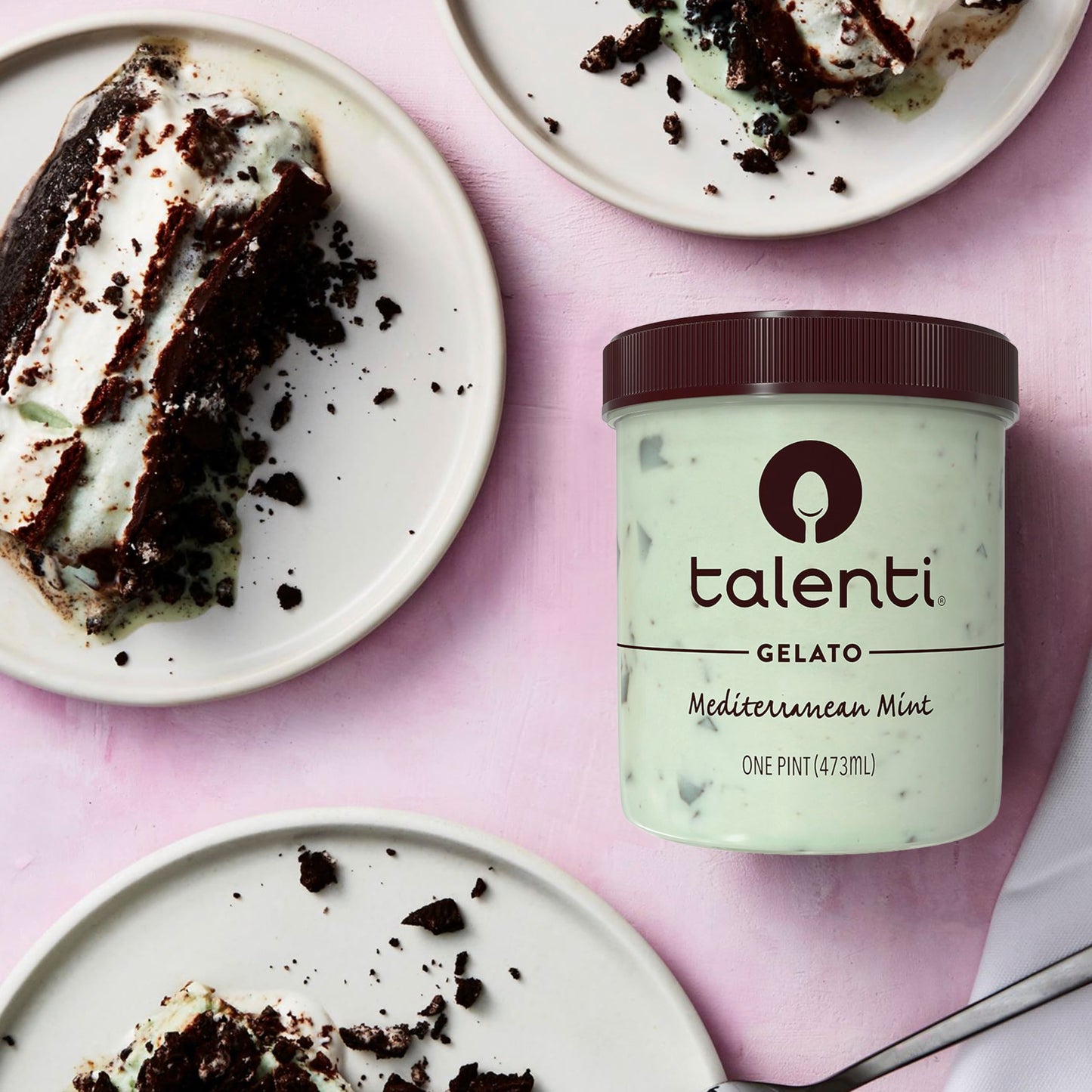 Talenti Gelato For a Delicious Frozen Dessert Mediterranean Mint Made with Non-GMO Ingredients 1 pint