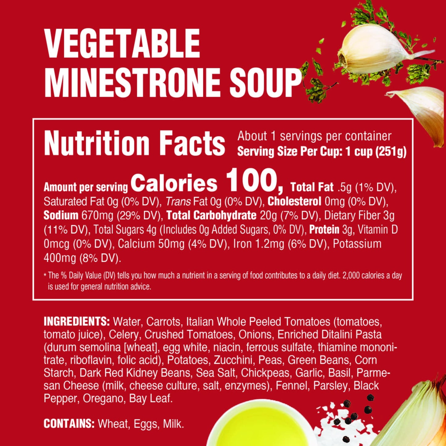 Rao'S Vegetable Minestrone Italian Style Slow Simmered Soup, 16 Ounce - 6 Per Case.