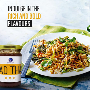 Eastern Blue Pad Thai Sauce Pack Of 2-16 Oz | Authentic Traditional Pad Thai Sauce | Vegan, Gluten Free & Nuts Free Asian Dish F