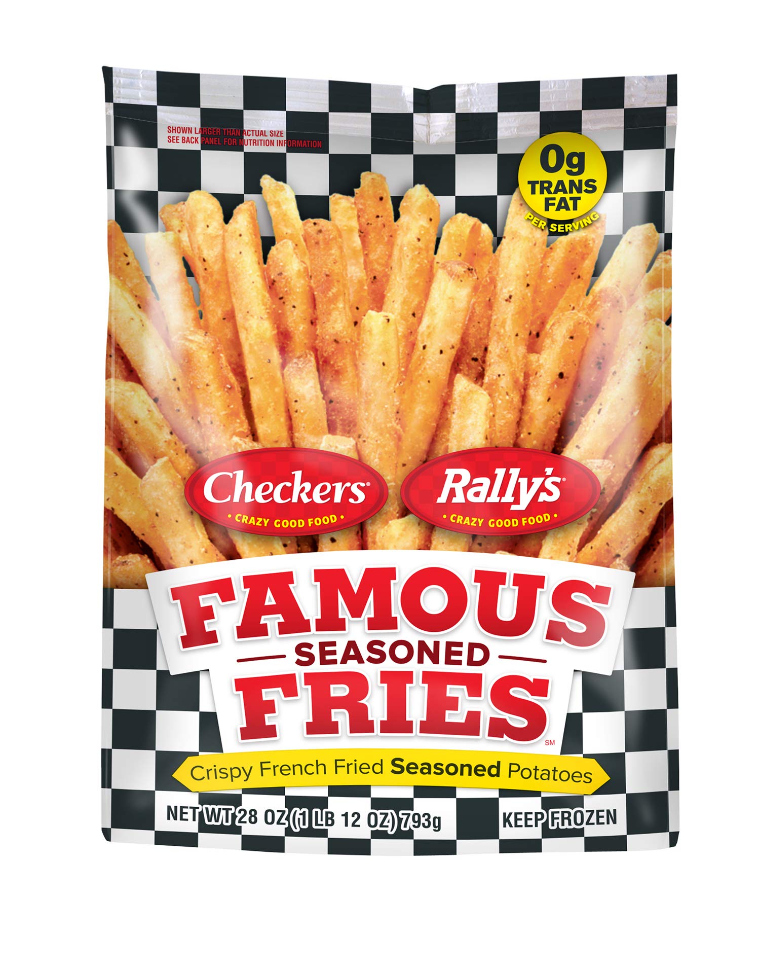 Checkers and Rallys Famous Seasoned Fries, 28 oz (Frozen)