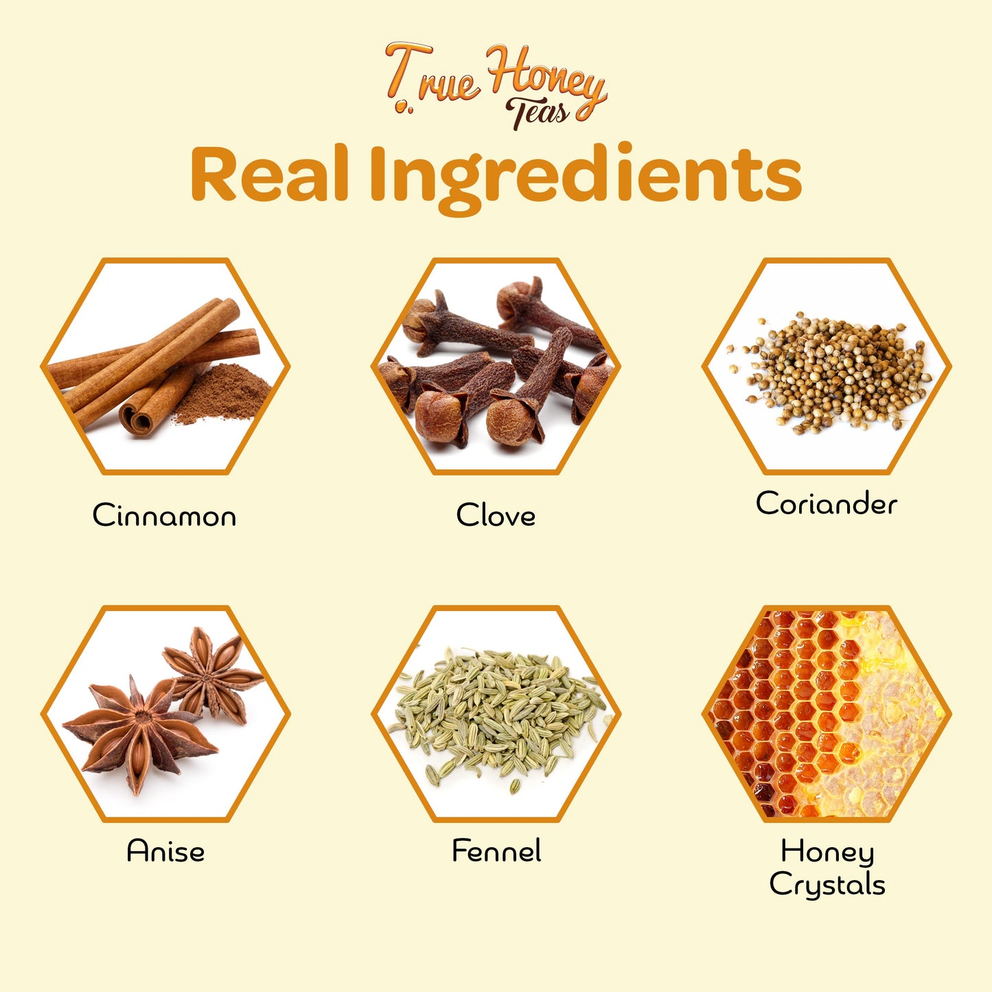 True Honey Chai Tea Pods - All Natural Organic Cinnamon, Clove, Coriander, Anise And Fennel - 22 Count