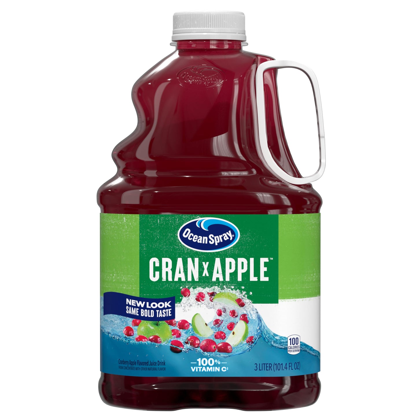 Ocean Spray Cran-Apple Cranberry Apple Juice Drink  101.4 Fl Oz Bottle (Pack Of 1)