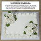 Global Sugar Art Premium Rose Edible Sugar Cake Flowers, White Medium Unwired, 25 Count By Chef Alan Tetreault
