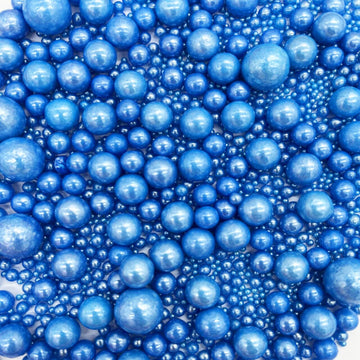 Edible Royal Blue Pearl Sugar Sprinkles Candy Baking Edible Cake Decorations Cupcake Toppers Cookie Decorating Celebrations Wedd